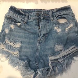 denim shorts
